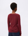 Tričko Armedangels Einiaara Soft Longsleeve 3639 velvet red