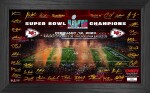 Highland Mint Obraz Kansas City Chiefs NFL Super Bowl LVII Champion Signature Gridiron Frame