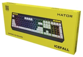 Hator Icefall černá / Herní klávesnice / drátová / podsvícená / US (HTK400US)