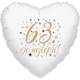 63. narozeniny balónek srdce Balonky.cz 63. narozeniny balónek srdce Balonky.cz
