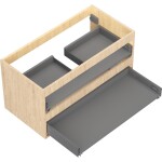 MEXEN - Box-A skříňka pro umyvadlo 90, 2 zásuvky, dub 91AX0-0900-470-2-81