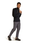 ICEBREAKER Mens Core Heavyweight LS Half Z, Black (vzorek) velikost: M