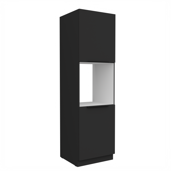 Vysoká skříňka pro vestavnou troubu Aria 60 DP-210 2F Barva korpusu: Černá, Barva dvířek: BL - Black AFM