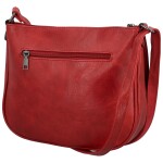 Módní dámská koženková crossbody kabelka Oresta, červená