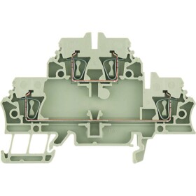 Z terminal with tension spring connection, Double-tier terminal, Rated cross-section: 2,5 mm², Tension clamp connection, Wemid, Blue, ZDK 2.5/3AN V BL