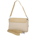 Elegantní dámská koženková kabelka na rameno Ciri, tmavě béžová