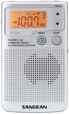 Sangean DT-250 stříbrná / Rádio / Kapesní (A500043)