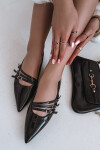 Lakované baleríny KL2913 Palenna černá - Sweet Shoes 39