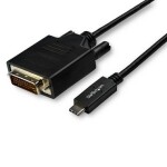 StarTech kabel USB-C na DVI černá / 1080p / Thunderbolt 3 / 3m (CDP2DVI3MBNL)