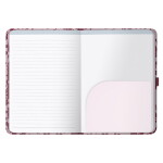 Busy B Týdenní diář Perfect Planner Burgundy Spatter 2026, červená barva, papír