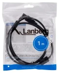 LANBERG CA-USBA-11CC-0010-BK černá / Kabel USB-A na USB-B / USB 2.0 / 1 m (CA-USBA-11CC-0010-BK)