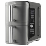 Ninja SL400EU strříbrná / Horkovzdušná fritéza / 2470W / 2x 4.75 L / 6 programů / 2 koše (SL400EU)