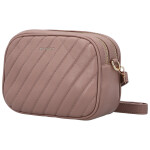 Trendy dámská koženková crossbody kabelka MaxFly Sanela, růžová