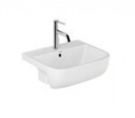 KLUDI - Resa Umyvadlo 52x42,5 cm, s přepadem, otvor pro baterii, lesklá bílá 57W0343