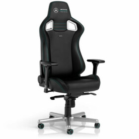 Noblechairs EPIC Mercedes-AMG Petronas Formula 1 / Herní židle / syntetická kůže / nastavitelná / pojezdová kolečka / no (NBL-EPC-PU-MPF)