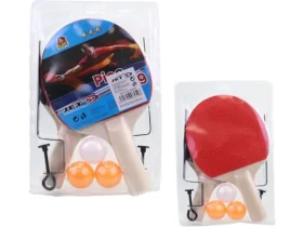 MaDe 96959 - Sestava pingpongových raket s 3 míčky a síťkou (96959)