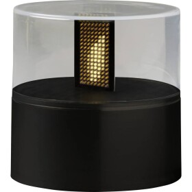 Konstsmide Lucerna LED telefonní budka se Santou na baterie 25 cm teplá bílá s časovačem 4363-550