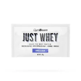 Just Whey Grass-Fed Protein – GymBeam (cookies cream, 30 g) (42850-15-30g-cookies&cream)