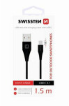 Swissten 71504403 USB 3.1 typ A na typ C, konektor 9mm, 1,5m, černý