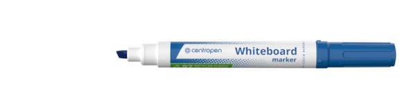 Značkovač na bílé tabule Centropen 8569, klínový hrot - modrý
