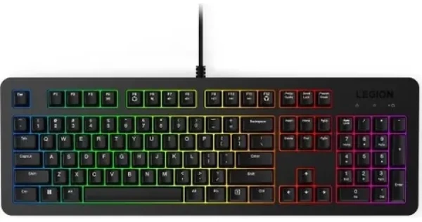 Lenovo Legion K300 RGB černá / Herní klávesnice / Drátová / CZ/SK layout / RGB podsvícení (GY41N91871)