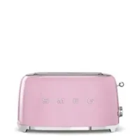 Smeg TSF02PKEU růžová / Topinkovač / 1500 W / 2 sloty / 4 topinky / 6 stupňů opečení (TSF02PKEU)