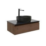 Koupelnová skříňka s umyvadlem SAT B-Way 59x30x45 cm ořech mat BWAY60NUTZUB BWAY60NUTZUB