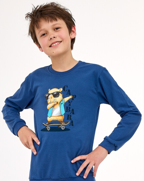 Cornette Kids Boy 593/177 Pyžamo Capybara délka/r 86-128 džínovina 110-116
