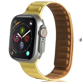 Beline Magnetic žlutá / Pásek pro Apple Watch / 38/40/41mm / magnetický