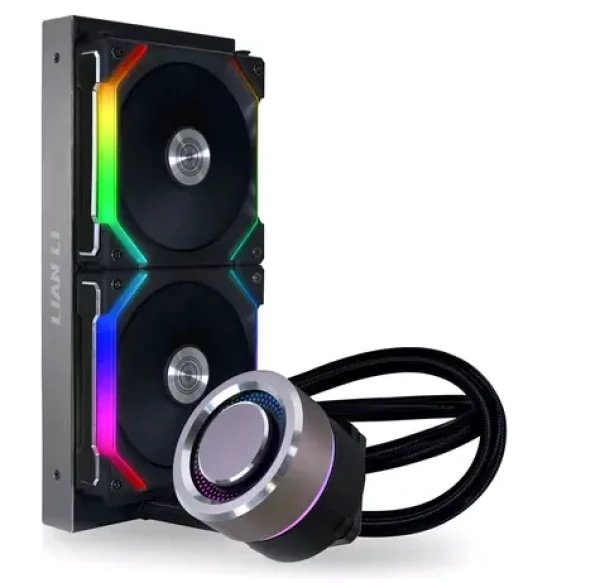 Lian Li GALAHAD 240 SL V2 černá / 2x 240 mm / ARGB podsvícení / 800 - 1900 RPM / 20 dB / Intel + AMD (GALAHAD AIO 240 SL V2 Black)