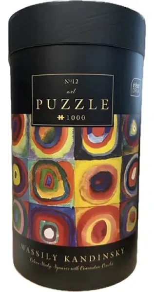 INTERDRUK Puzzle Art 12: Barevná studie: Čtverce se soustřednými kruhy