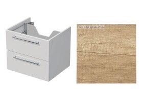 Koupelnová skříňka pod desku se 2 zásuvkami Naturel Ratio 80x56x50 cm dub Nebraska přírodní ZB802Z56.31 ZB802Z56.31