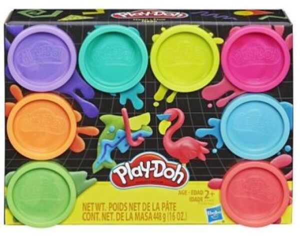 Hasbro Play-Doh Balení 8 barevných kelímků - Neon