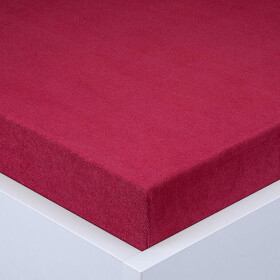 Napínací prostěradlo froté EXCLUSIVE vínové 180 x 200 cm