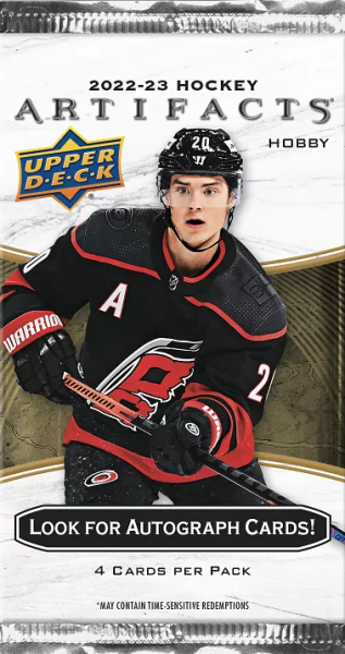 Hokejové karty NHL 2022-23 Upper Deck Artifacts Hobby Balíček