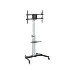 Brateck FS44-46TW / ALU pojízdný stojan pro TV 37"-86" / nosnost 50kg (BRFS4446TW)