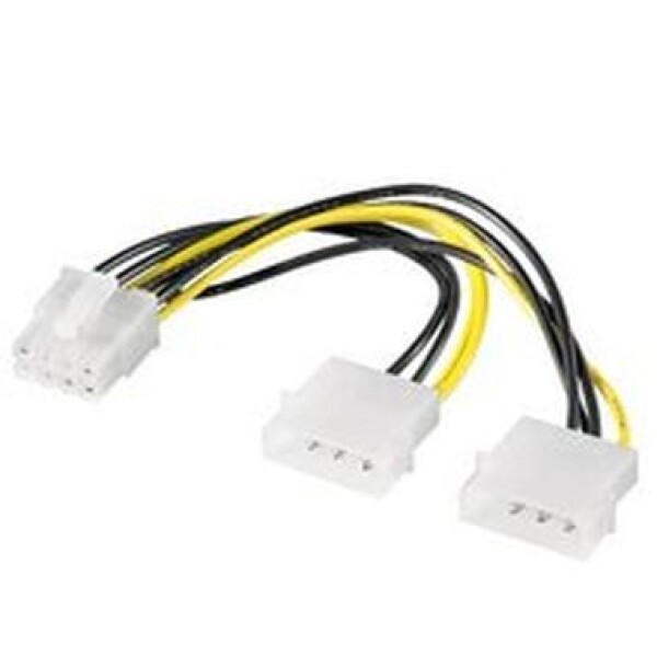 Premium-Cord Redukce napájecí 2x5.25" Molex - 8 pin pro PCI-E grafické karty (8592220011147)