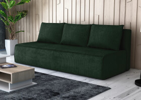 FRONTI Pohovka FIRE REST - tmavězelená - manšestr - LINCOLN 39 22686