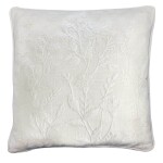 GREEN GATE Vyšívaný povlak na polštář Laurel White 40 × 40 cm, bílá barva, textil