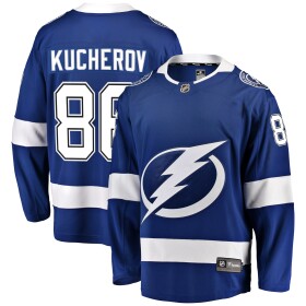 Fanatics Dětský dres Tampa Bay Lightning NHL # 86 Nikita Kucherov Breakaway Home Jersey Velikost: L/XL