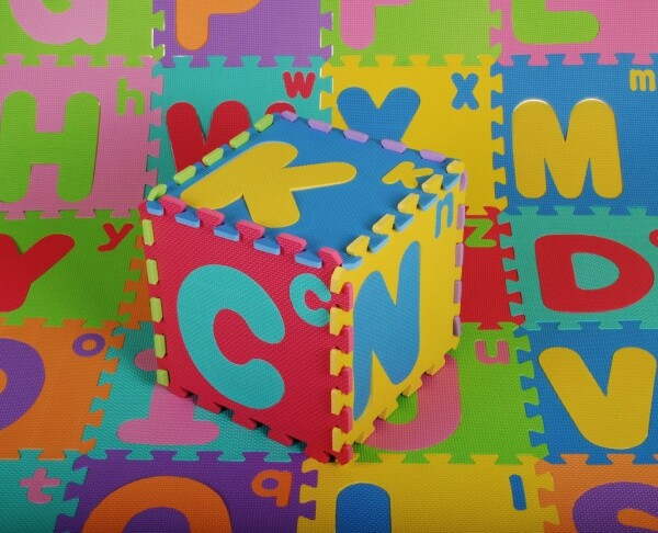 Mamido Abecední sada puzzle velká a malá písmena