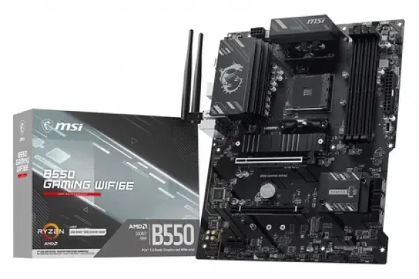 MSI B550 GAMING WIFI6E / Základní deska / AMD B550 / socket AM4 / 4x DDR4 / Wi-Fi 6E / GLAN / ATX (7C56-092R)