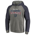 Fanatics Pánská Mikina New York Islanders Freedom Tri-Blend Raglan Pullover Hoodie Velikost: