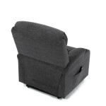 Polohovací křeslo, elektrické kabelové ovládání, šedá, látka, TV-S8348 GREY2
