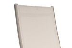 KETTLER BASIC PLUS polohovací, hliníkové křeslo - taupe / béžová