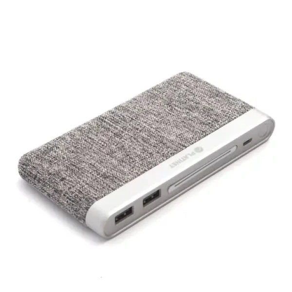PLATINET PMPB10FG šedá / powerbanka / 10 000 mAh / Li-Pol / 2x USB + microUSB / látkově oplétaná (PMPB10FG)