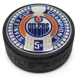 Mustang Puk Edmonton Oilers NHL Stanley Cup Dynasty Puck Design Trimflexx