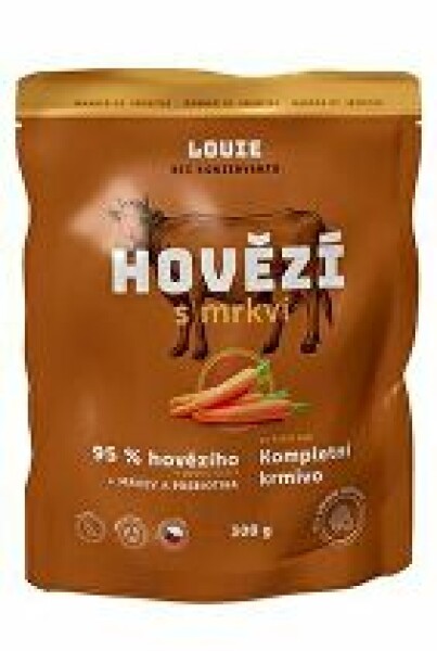 Louie Dog kapsa Hovězí s mrkví 300g