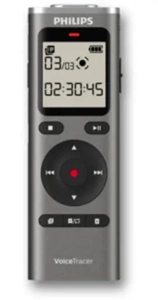 Philips DVT1170 / Diktafon / 8 GB / USB-C / microSD / 3.5 mm jack (DVT1170)