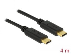 DeLock Kabel USB 2.0 C (M) - USB 2.0 C (M) 4.0m černá (83868)